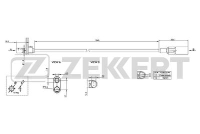 SE6140 ZEKKERT Датчик, частота вращения колеса