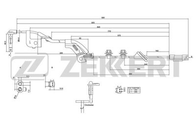 SE6042 ZEKKERT Датчик, частота вращения колеса