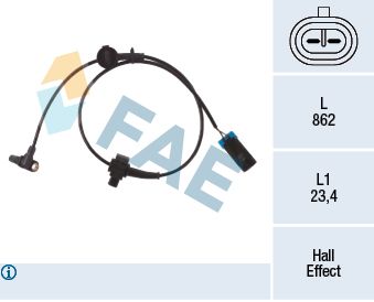 78492 FAE Датчик, частота вращения колеса