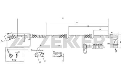 SE6142 ZEKKERT Датчик, частота вращения колеса