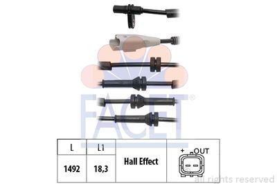 210229 FACET Датчик, частота вращения колеса