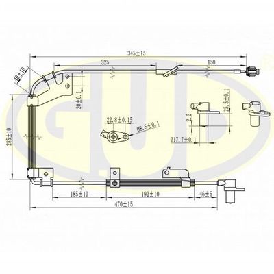 GABS02433 G.U.D. Датчик, частота вращения колеса