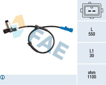 78195 FAE Датчик, частота вращения колеса