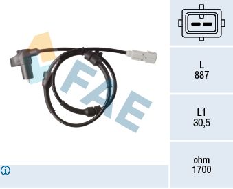 78368 FAE Датчик, частота вращения колеса
