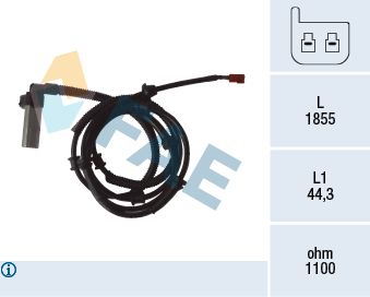 78069 FAE Датчик, частота вращения колеса