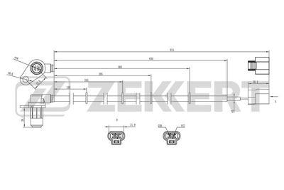 SE6166 ZEKKERT Датчик, частота вращения колеса