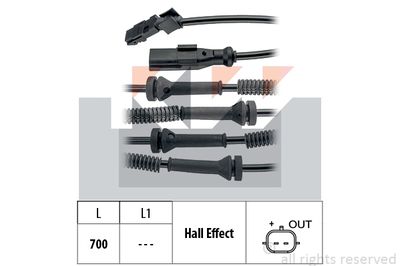 460146 KW Датчик, частота вращения колеса