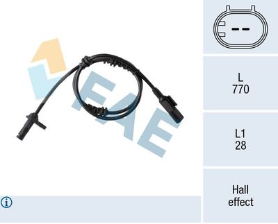 78434 FAE Датчик, частота вращения колеса