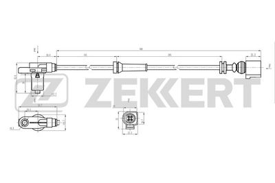 SE6237 ZEKKERT Датчик, частота вращения колеса