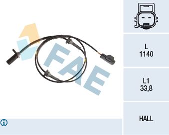 78188 FAE Датчик, частота вращения колеса