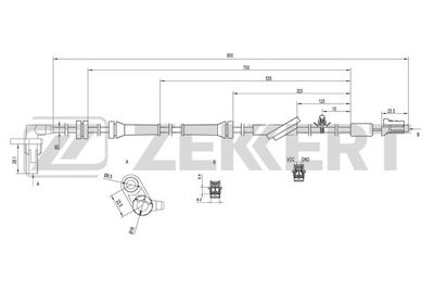 SE6048 ZEKKERT Датчик, частота вращения колеса