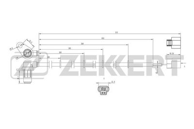 SE6162 ZEKKERT Датчик, частота вращения колеса