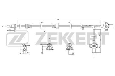 SE6149 ZEKKERT Датчик, частота вращения колеса