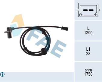 78083 FAE Датчик, частота вращения колеса