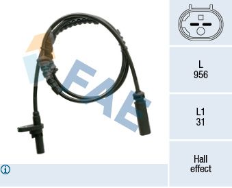 78361 FAE Датчик, частота вращения колеса