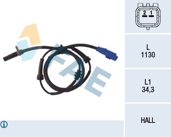 78034 FAE Датчик, частота вращения колеса