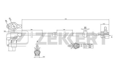 SE6120 ZEKKERT Датчик, частота вращения колеса