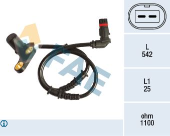 78190 FAE Датчик, частота вращения колеса