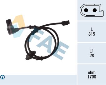 78075 FAE Датчик, частота вращения колеса