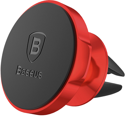 Магнитный держатель в дефлектор Baseus SUER-A09 для смартфонов (Red)