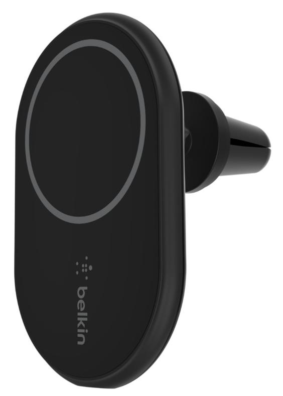 Автодержатель Belkin Car Mount Magnetic Charging Qi, black 10W для Iphone 1213 серии