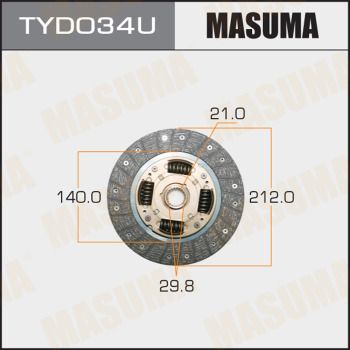 TYD034U MASUMA Диск сцепления