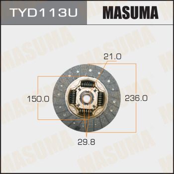 TYD113U MASUMA Диск сцепления