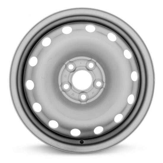 Стальные диски TREBL 64H38D P Volkswagen 6x15 5*100 ET38 Dia57.1 Silver