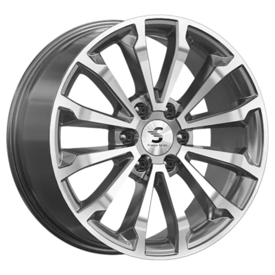 Легкосплавные диски КиК КР006 (Haval H9) 8.5x20 6*139.7 ET33 Dia75.1 Diamond gloss graphite