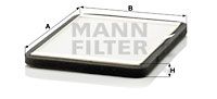 CUK2424 MANN-FILTER Фильтр, воздух во внутренном пространстве