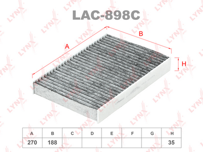 LAC898C LYNXauto Фильтр, воздух во внутренном пространстве