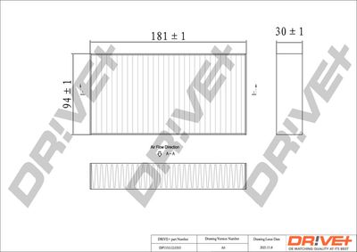 DP1110120353 Dr!ve+ Фильтр, воздух во внутренном пространстве