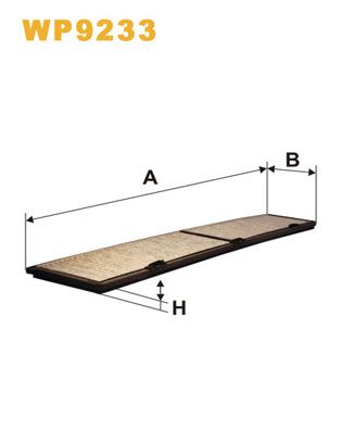 WP9233 WIX FILTERS Фильтр, воздух во внутренном пространстве