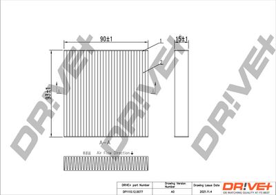 DP1110120077 Dr!ve+ Фильтр, воздух во внутренном пространстве