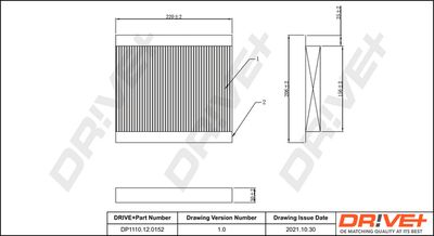 DP1110120152 Dr!ve+ Фильтр, воздух во внутренном пространстве