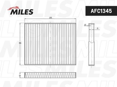 AFC1345 MILES Фильтр, воздух во внутренном пространстве