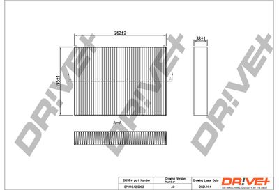 DP1110120092 Dr!ve+ Фильтр, воздух во внутренном пространстве