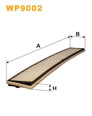 WP9002 WIX FILTERS Фильтр, воздух во внутренном пространстве