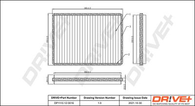 DP1110120016 Dr!ve+ Фильтр, воздух во внутренном пространстве