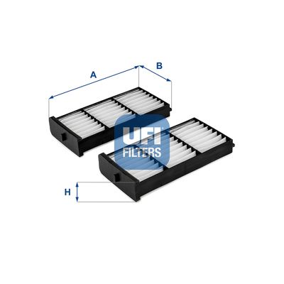 5327400 UFI Фильтр, воздух во внутренном пространстве