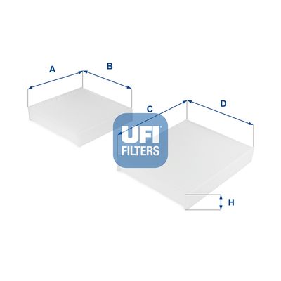 5314300 UFI Фильтр, воздух во внутренном пространстве