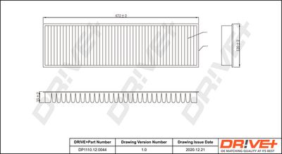 DP1110120044 Dr!ve+ Фильтр, воздух во внутренном пространстве