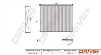 DP1110120032 Dr!ve+ Фильтр, воздух во внутренном пространстве