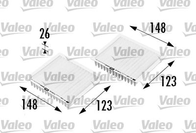 698469 VALEO Фильтр, воздух во внутренном пространстве