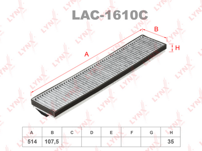 LAC1610C LYNXauto Фильтр, воздух во внутренном пространстве