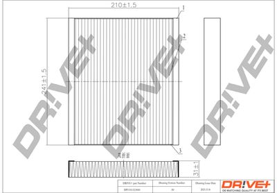 DP1110120041 Dr!ve+ Фильтр, воздух во внутренном пространстве