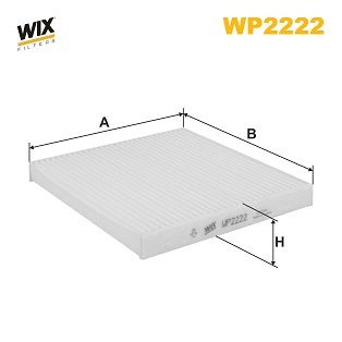 WP2222 WIX FILTERS Фильтр, воздух во внутренном пространстве