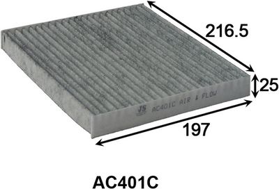 AC401C JS ASAKASHI Фильтр, воздух во внутренном пространстве