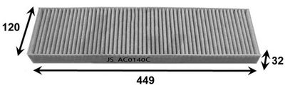 AC0140C JS ASAKASHI Фильтр, воздух во внутренном пространстве