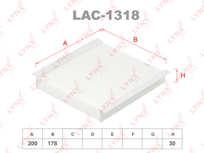 LAC1318 LYNXauto Фильтр, воздух во внутренном пространстве